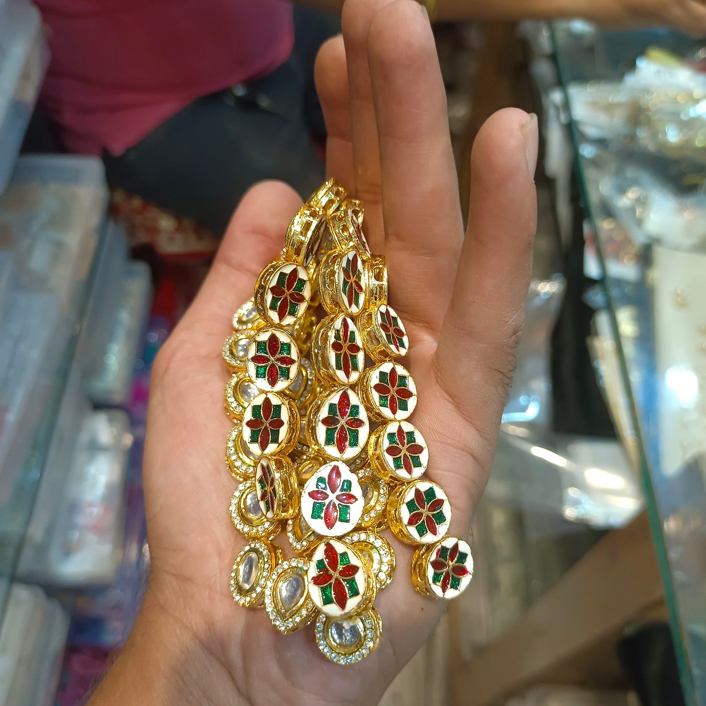 Ad Meena kundan || 12 pcs - 24 pcs packing ||