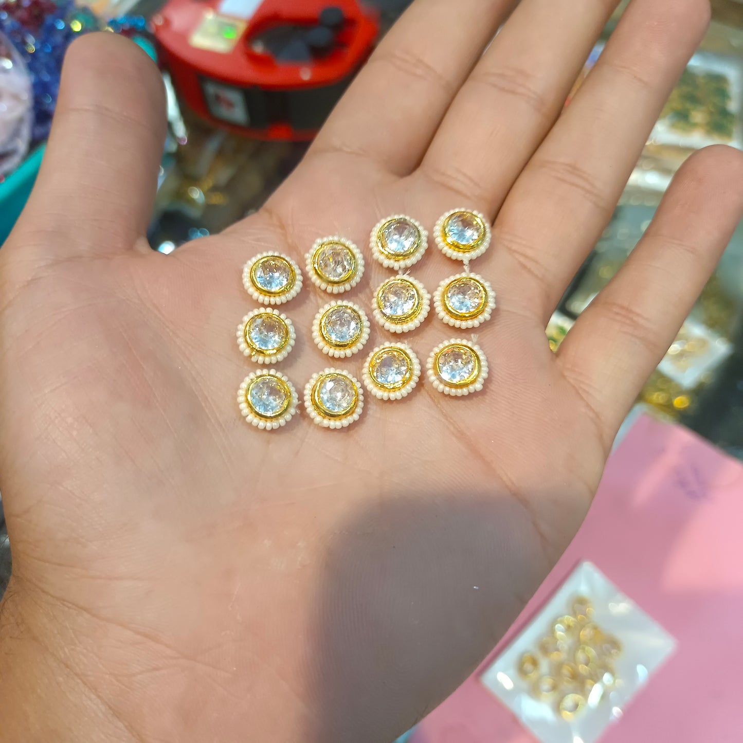 Ad stone kundan || 12 pcs packing ||