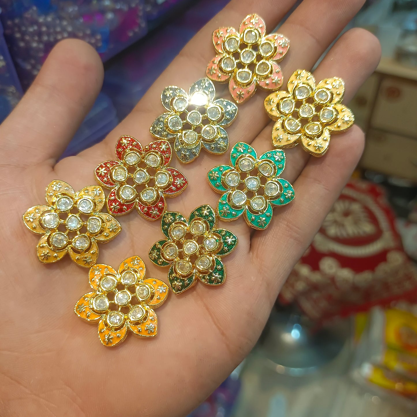 Premium polki Meena Tikde || 1 pcs - 6 pcs packing ||