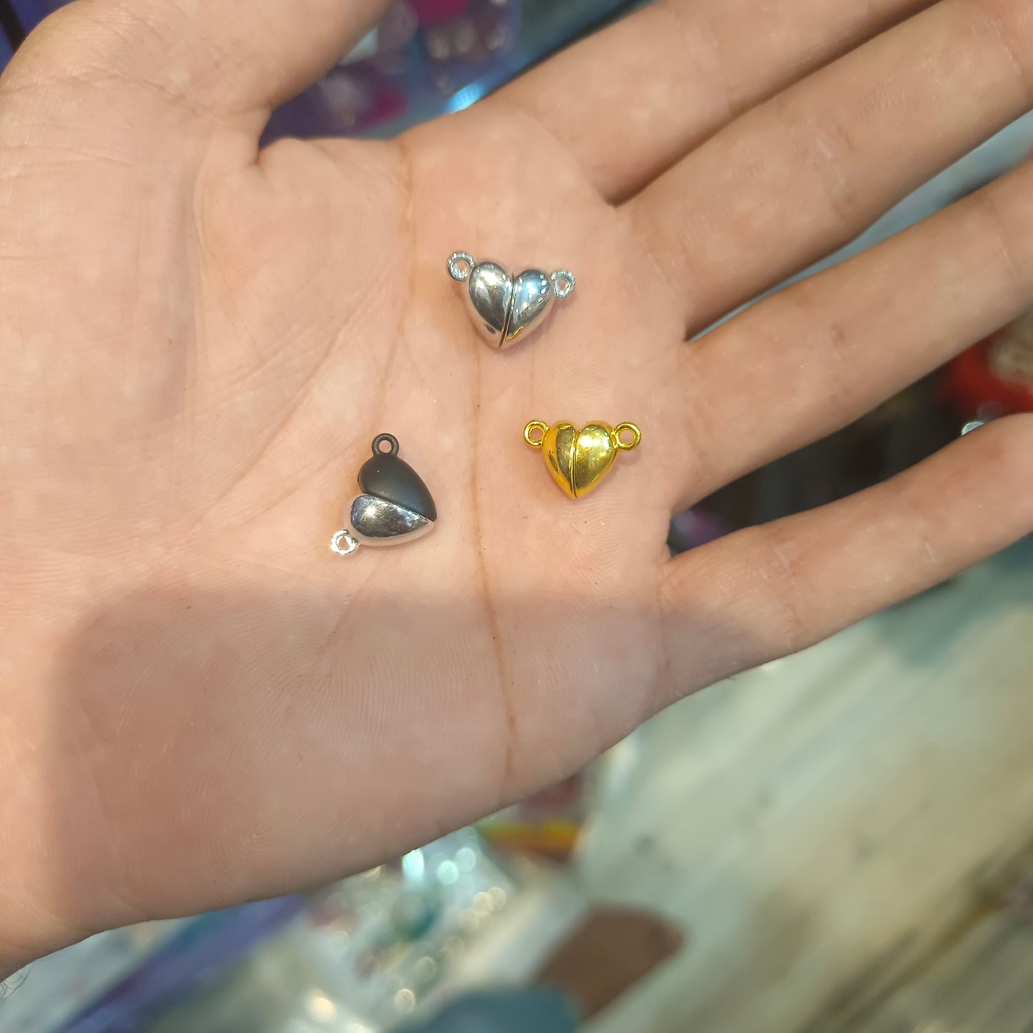 Magnet heart charms || 6 pcs - 30 pcs packing available ||