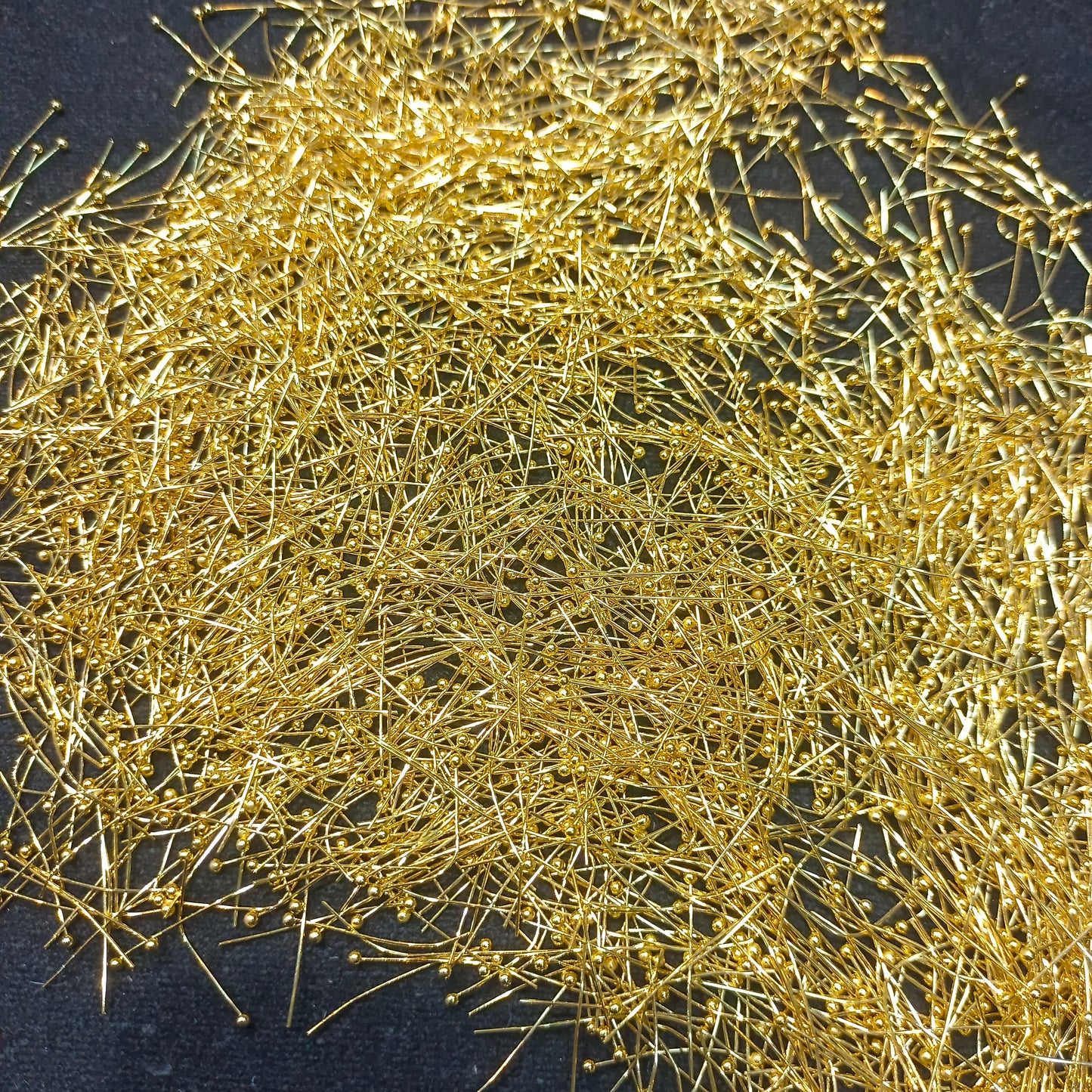 Ball pins golden || 200 pcs packing || Raw material || Anti tarnish ||
