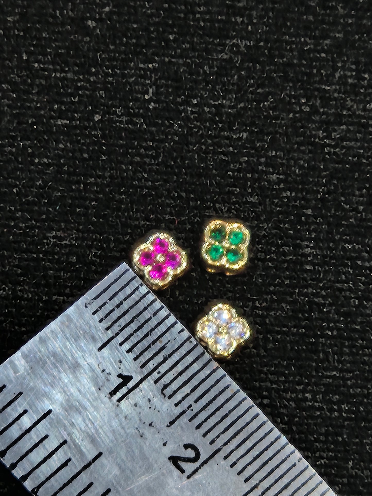 Ad brass Kundan|| 6 piece and 12 pieces pack||