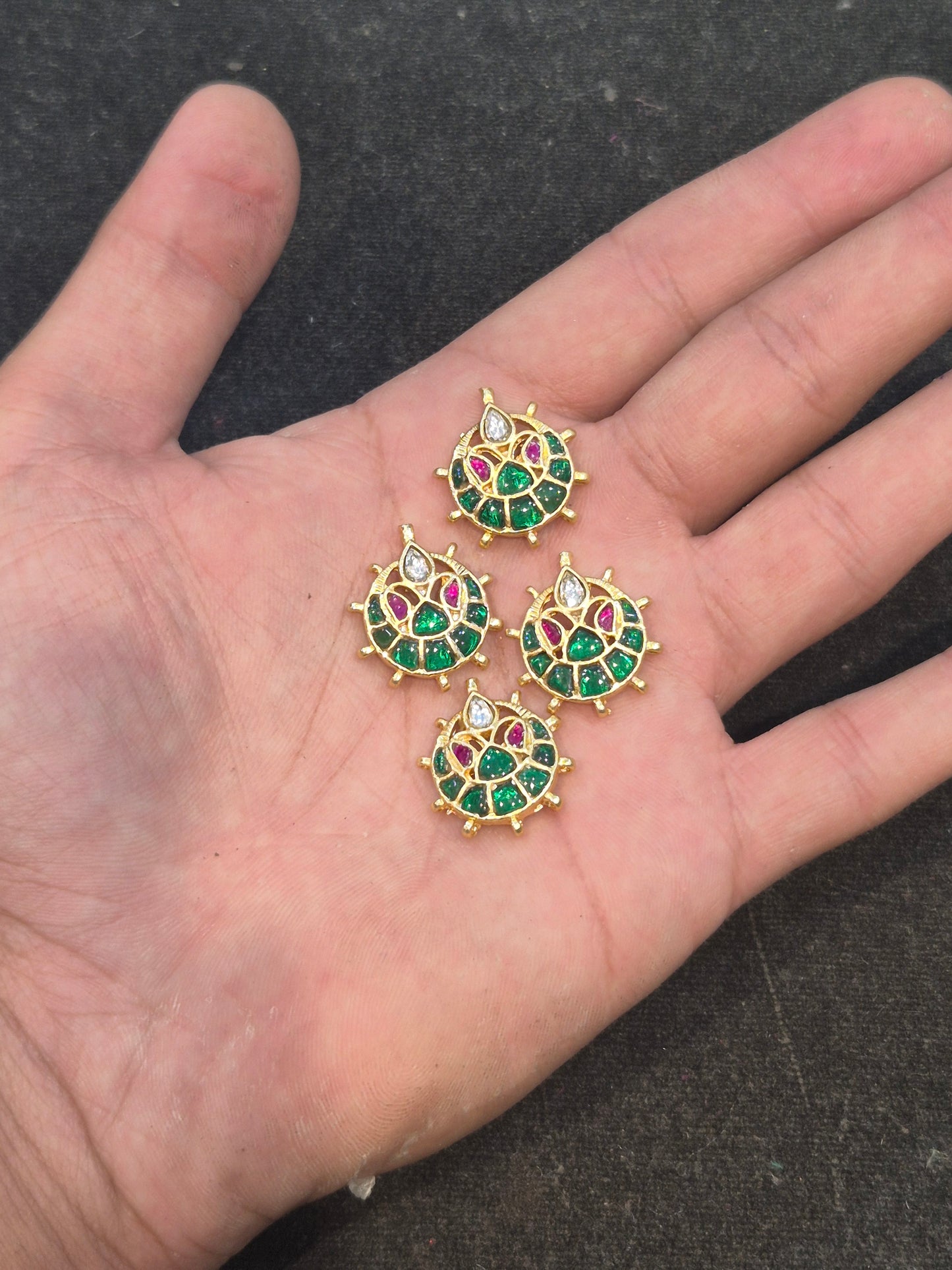 Jadau kundan|| 1 piece and 6||pieces pack||