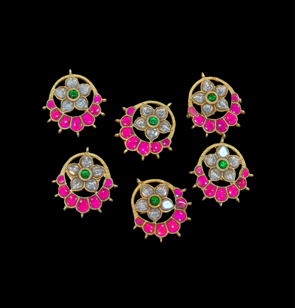 Jadau kundan || 1 piece and 6 piece pack ||