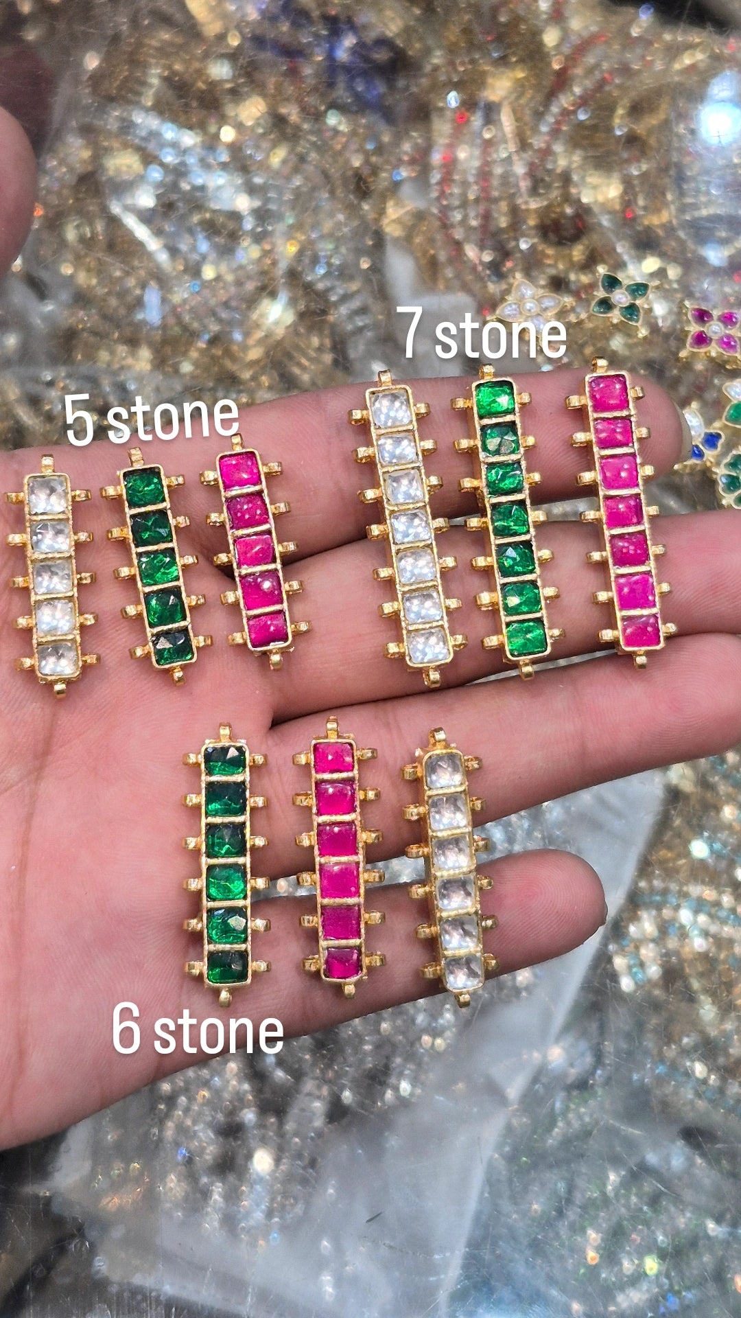Jadau kundan || 1 piece and 6 pieces pack||