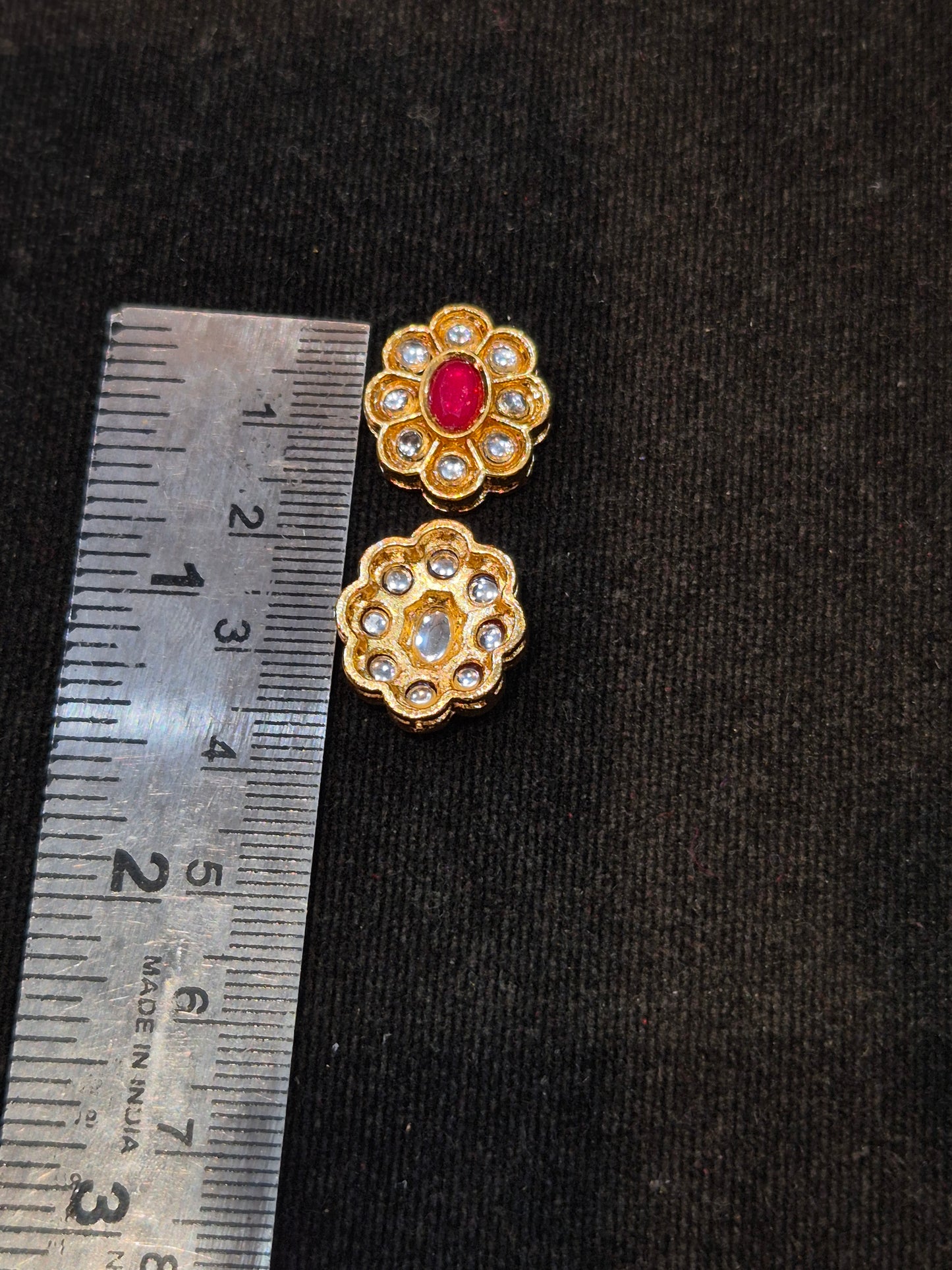 Flower Kundan || 12 pieces pack ||