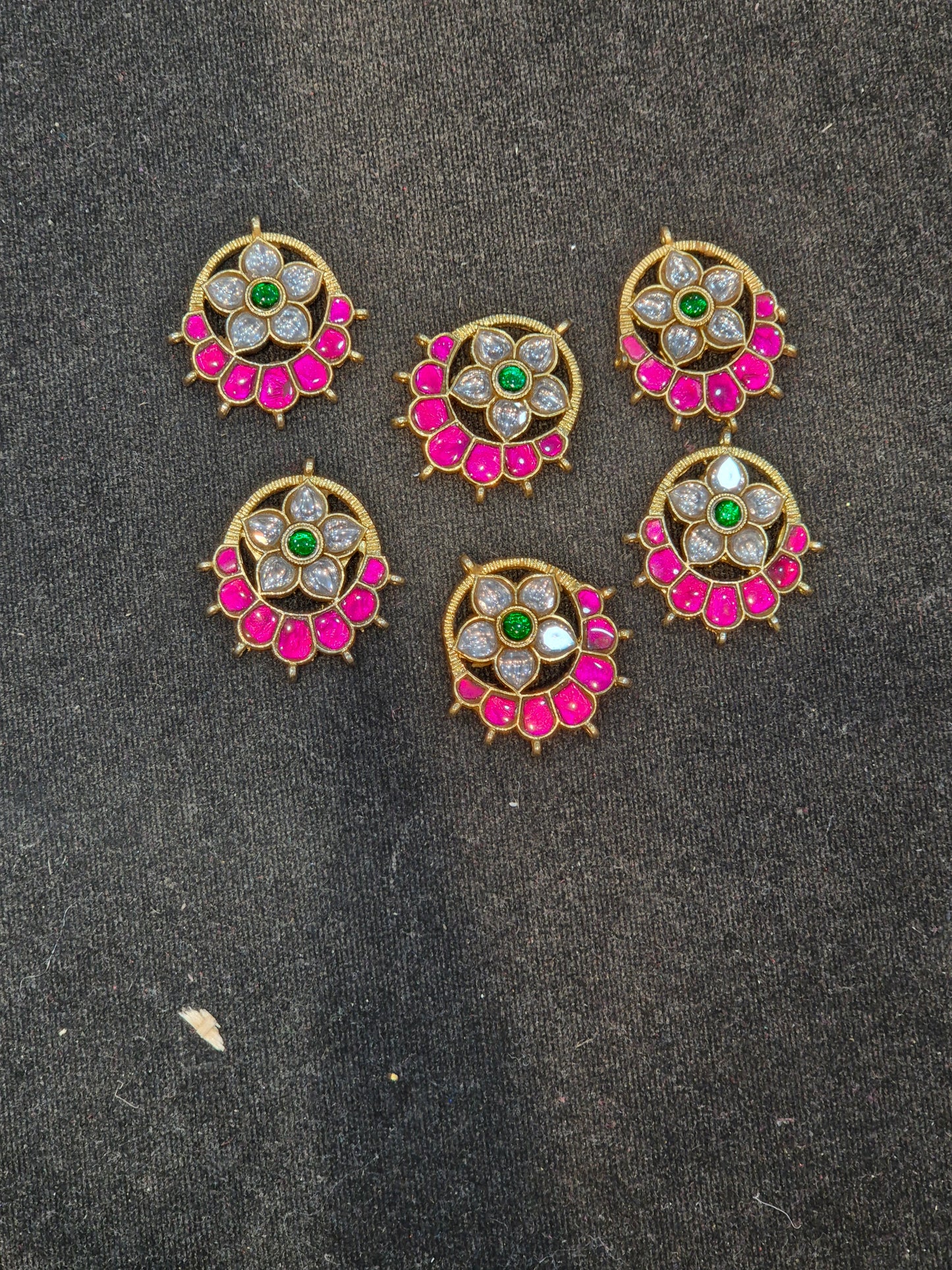 Jadau kundan || 1 piece and 6 piece pack ||