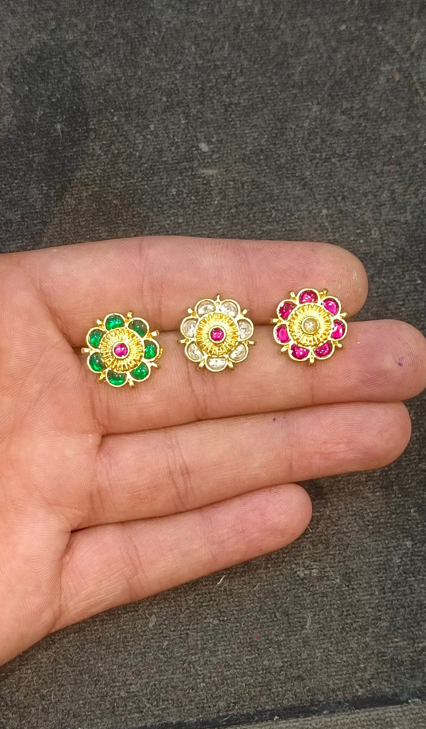 Jadau kundan|| 1 piece and|| 6 pieces pack||
