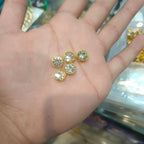 Stone kundan/ anti tarnish golden polish/