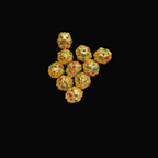 10mm brass balls || anti tarnish|| 12 pcs pack ||