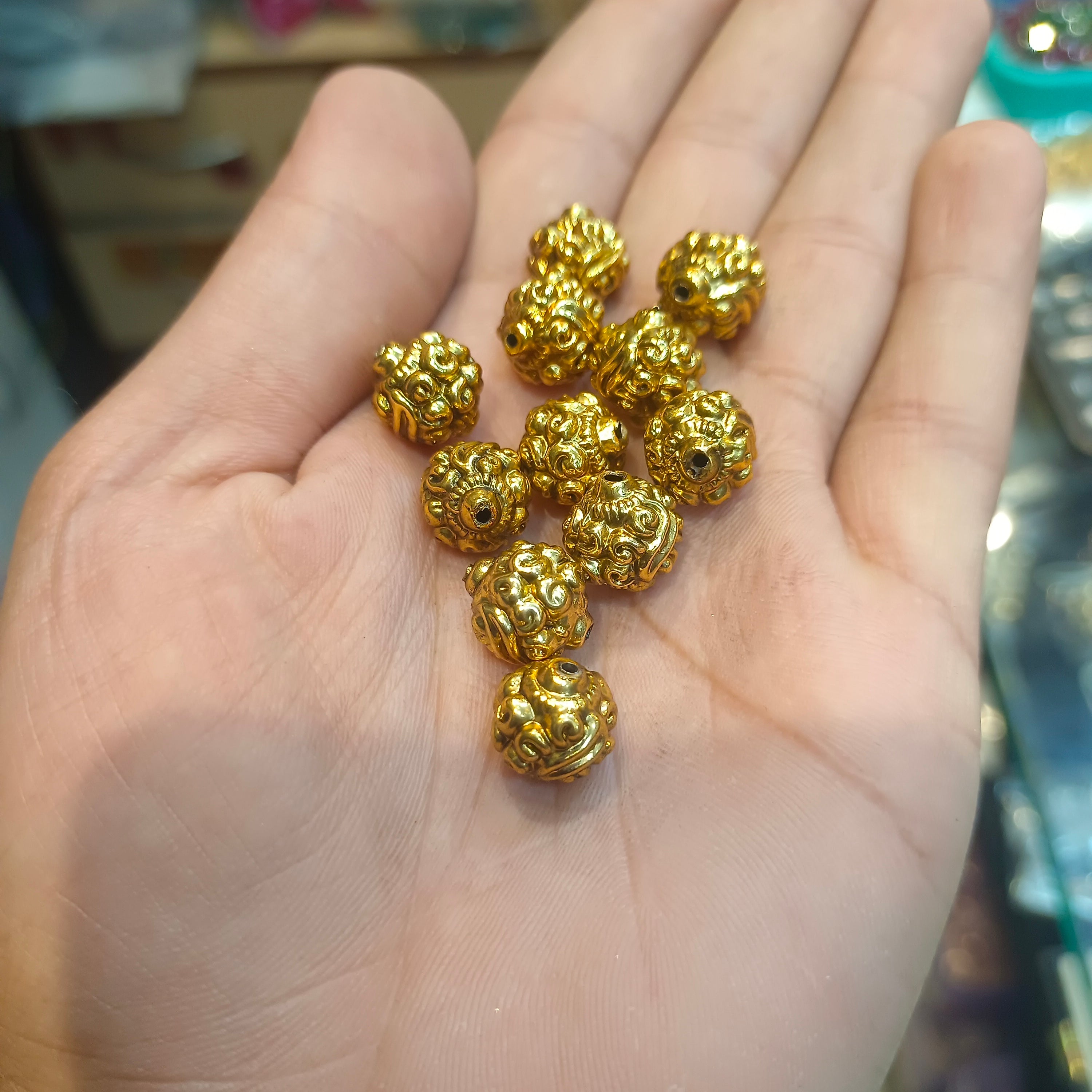 Brass balls || anti tarnish || 12 pcs pack ||