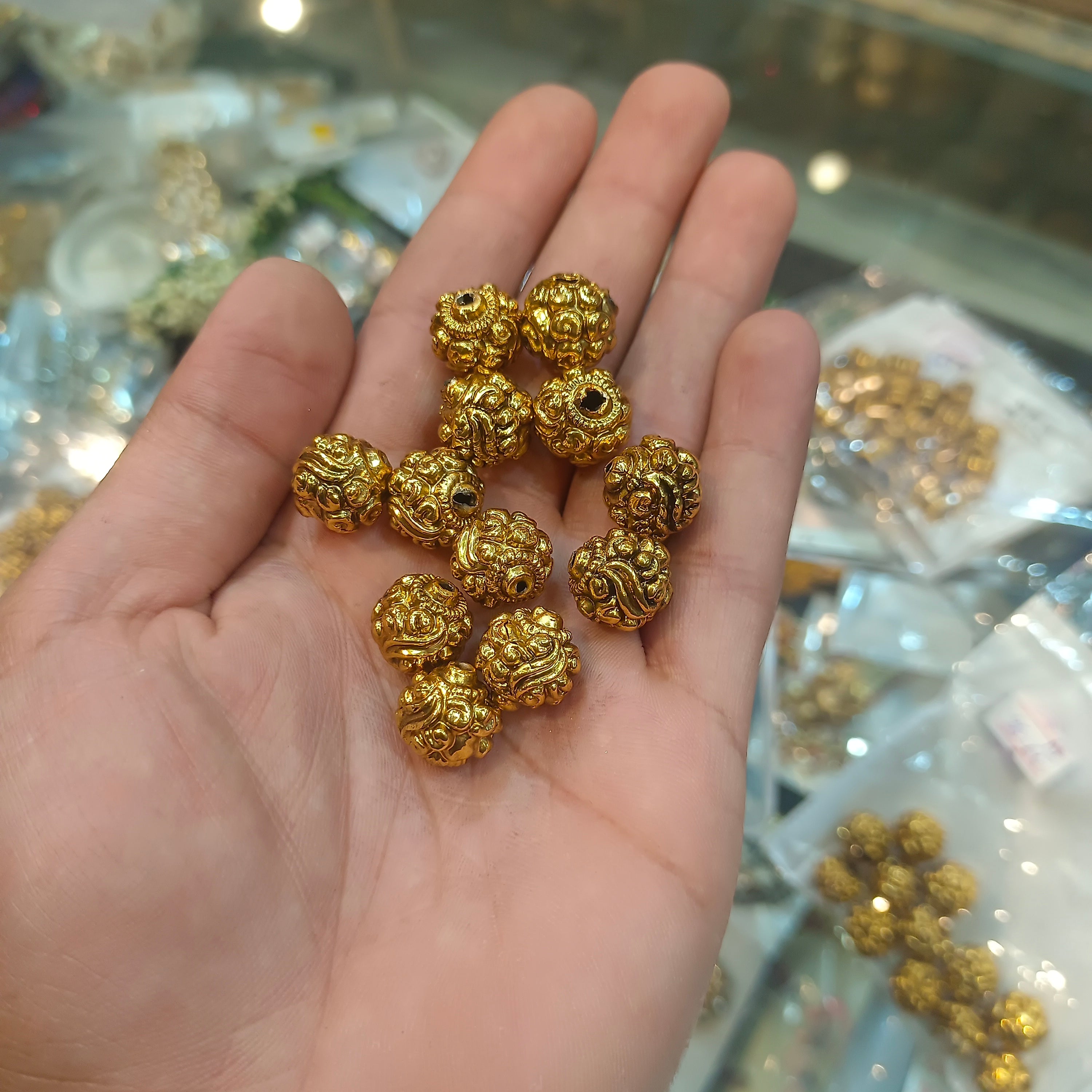 Big size Brass balls || anti tarnish || 12 pcs pack ||