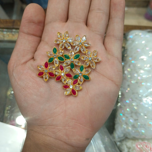 Ad kundan || anti tarnish || 6 and 12 pcs pack ||