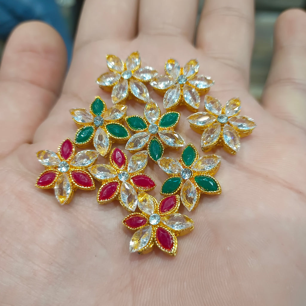 Ad kundan || anti tarnish || 6 and 12 pcs pack ||