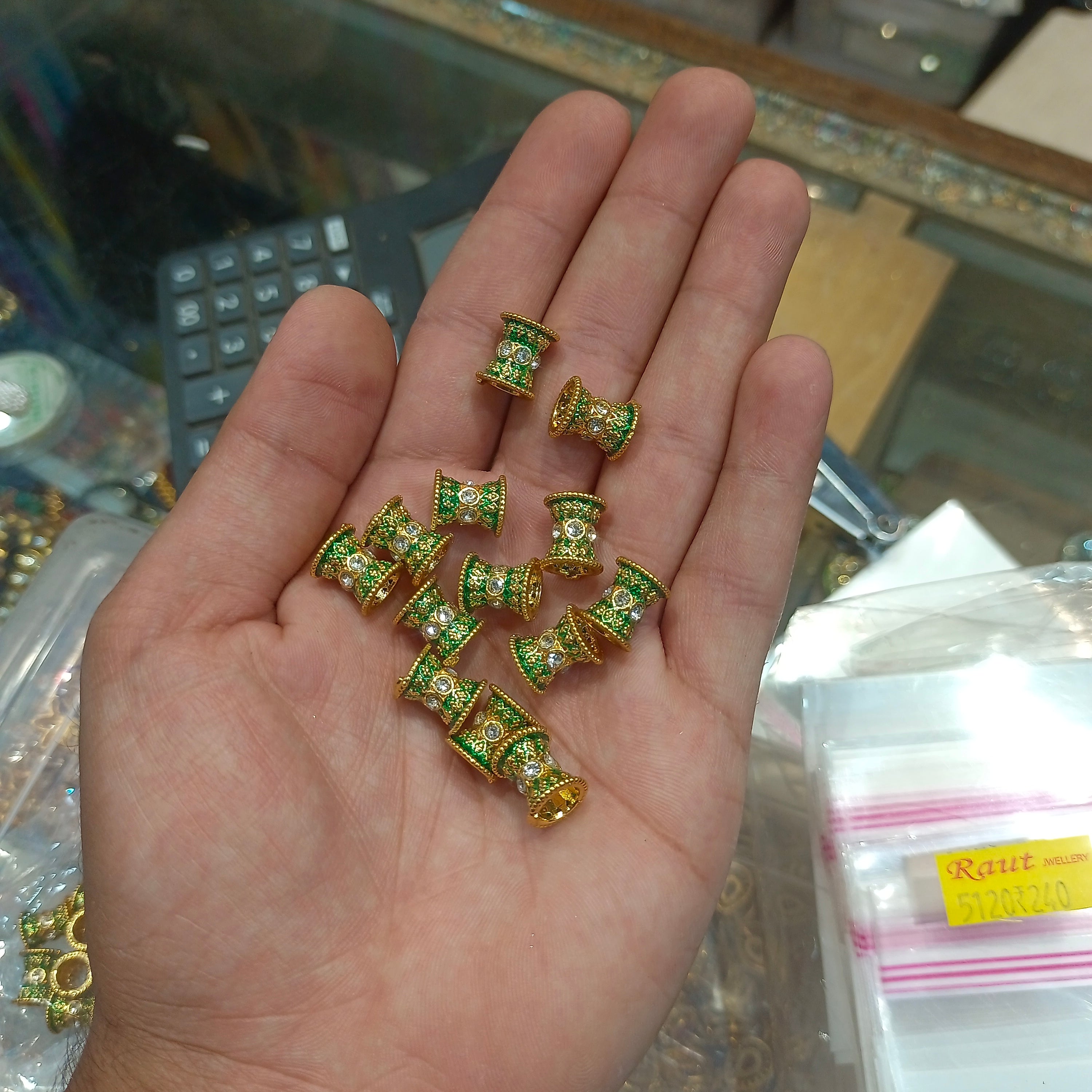 Meena ad balls || anti tarnish || 6 - 12 pcs packing ||