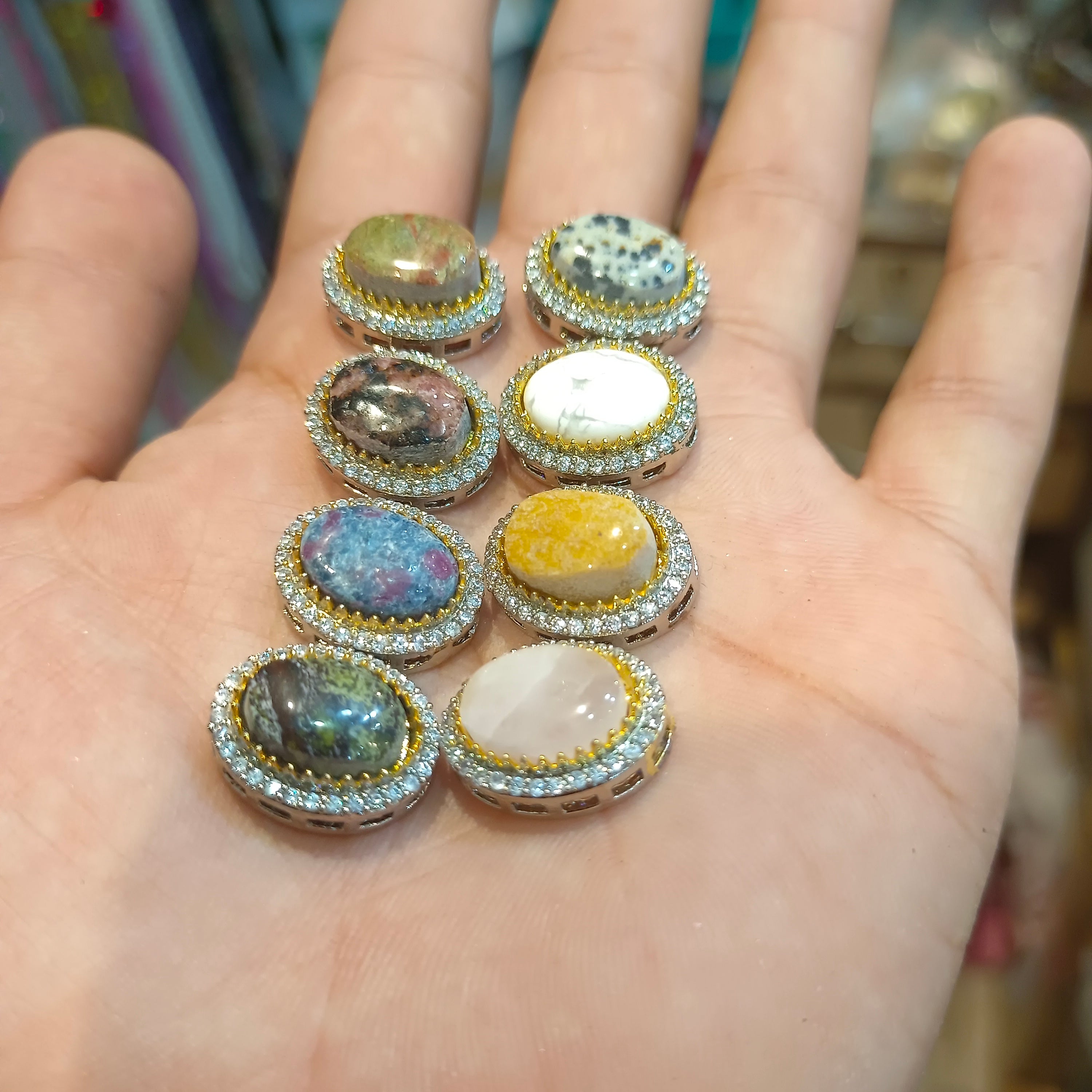 Premium brass marble kundan