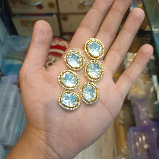 Premium gold brass kundan