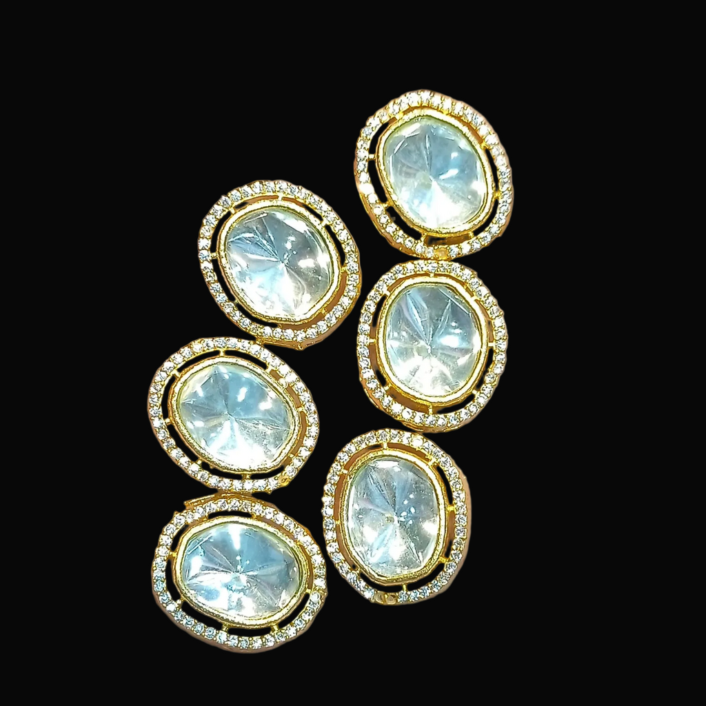 Premium gold brass kundan