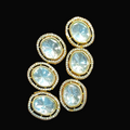 Premium gold brass kundan