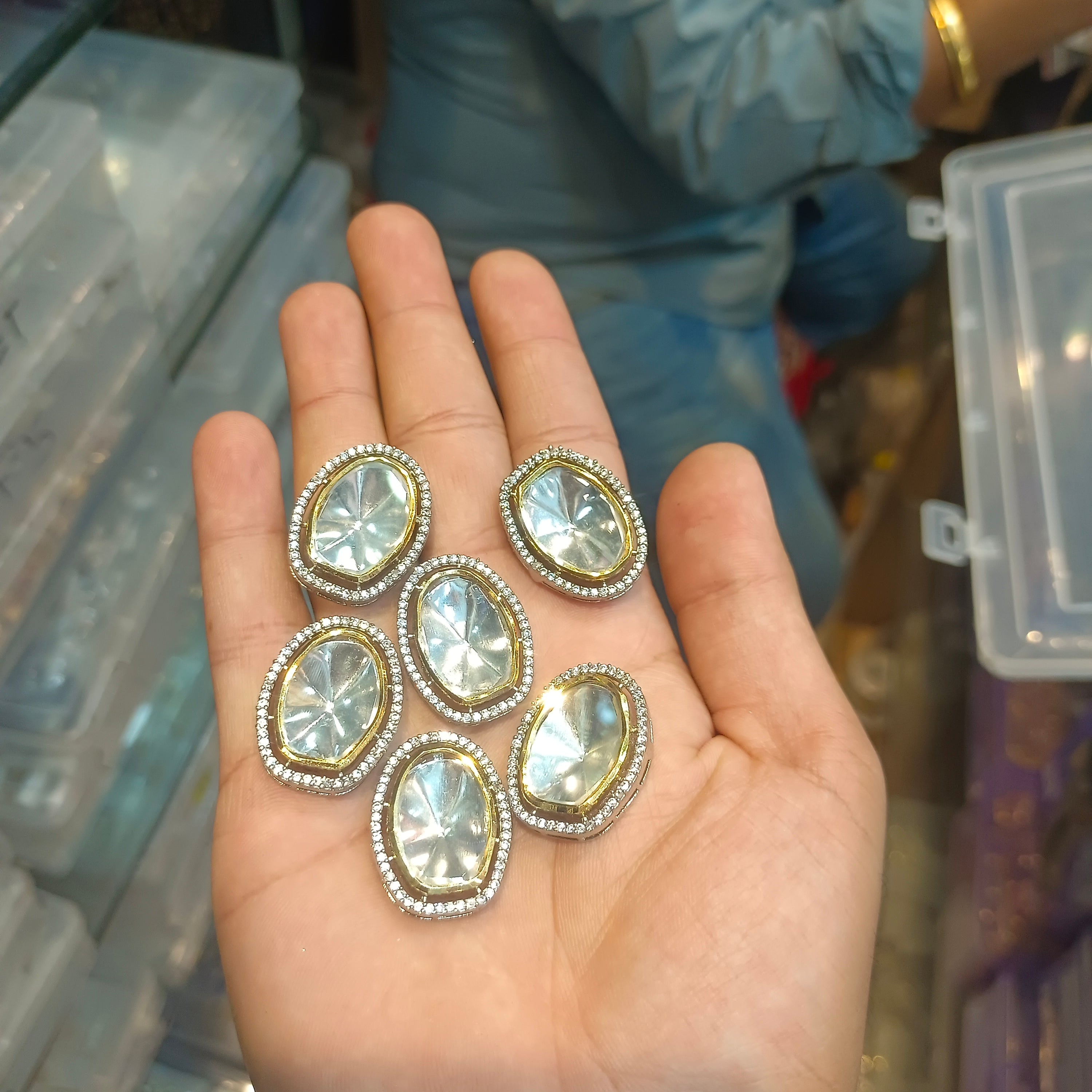 Premium brass kundan