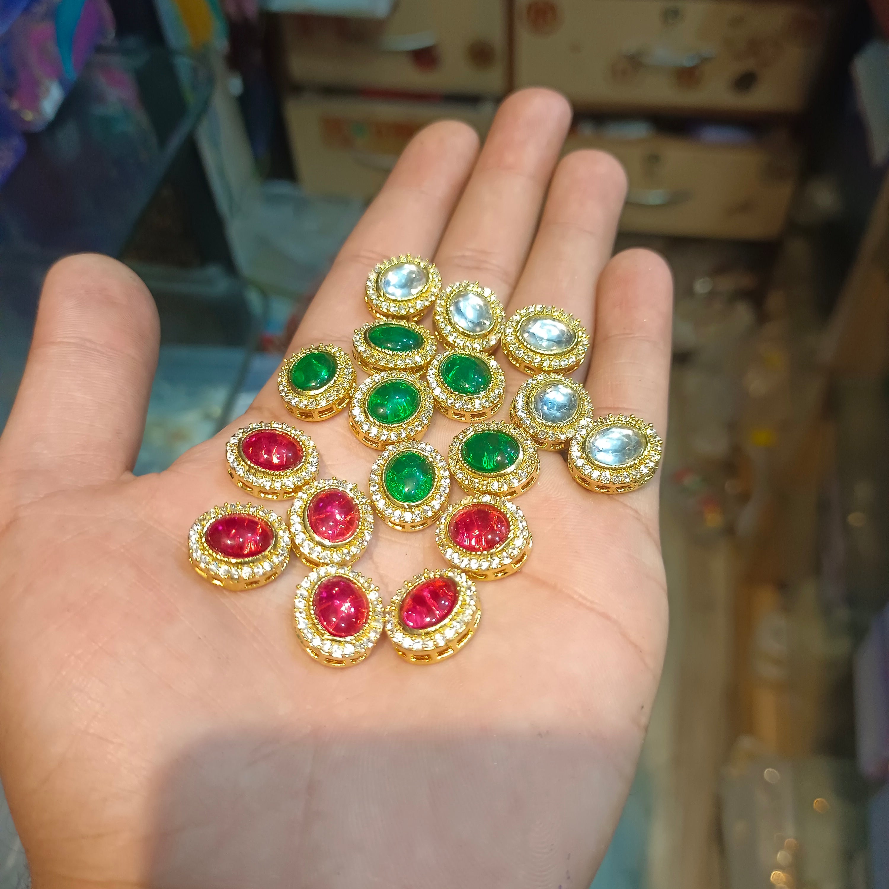 Premium brass kundan