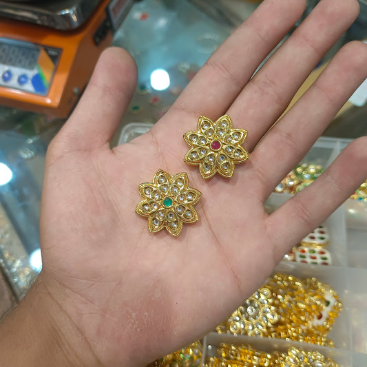 Meena kundan || 6pcs  - 12 pcs pack||