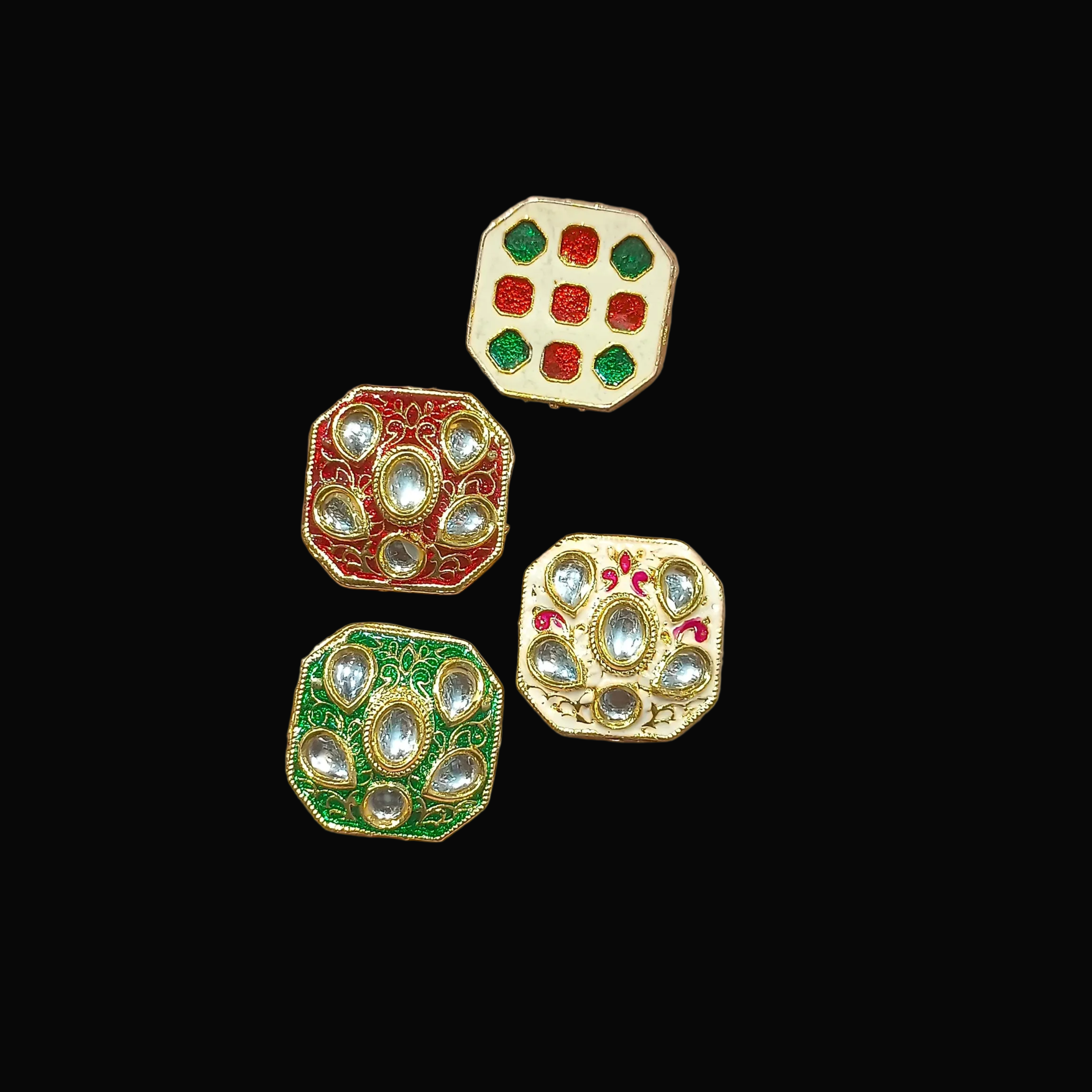 Meena kundan || 6 - 12 pcs pack ||