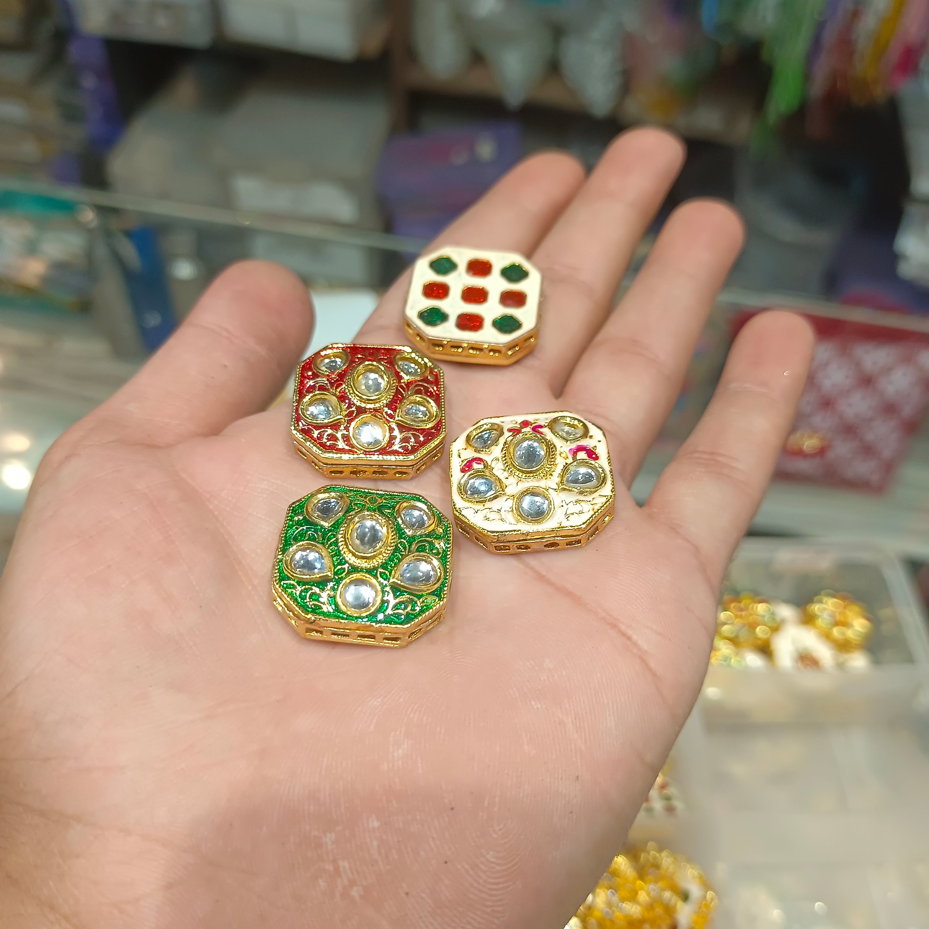 Meena kundan || 6 - 12 pcs pack ||