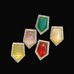 Premium monalisa brass kundan || 1 - 6 pcs packing ||