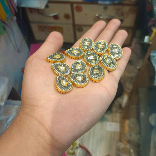 Ad kundan || 1 - 12 pcs packing || anti tarnish ||