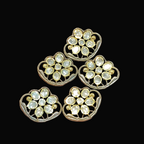 Premium polki brass kundan || 1 - 6 pcs pack ||