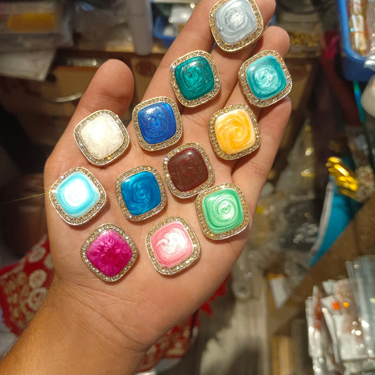 Ad kundan stone || 6 - 12 pcs packing ||