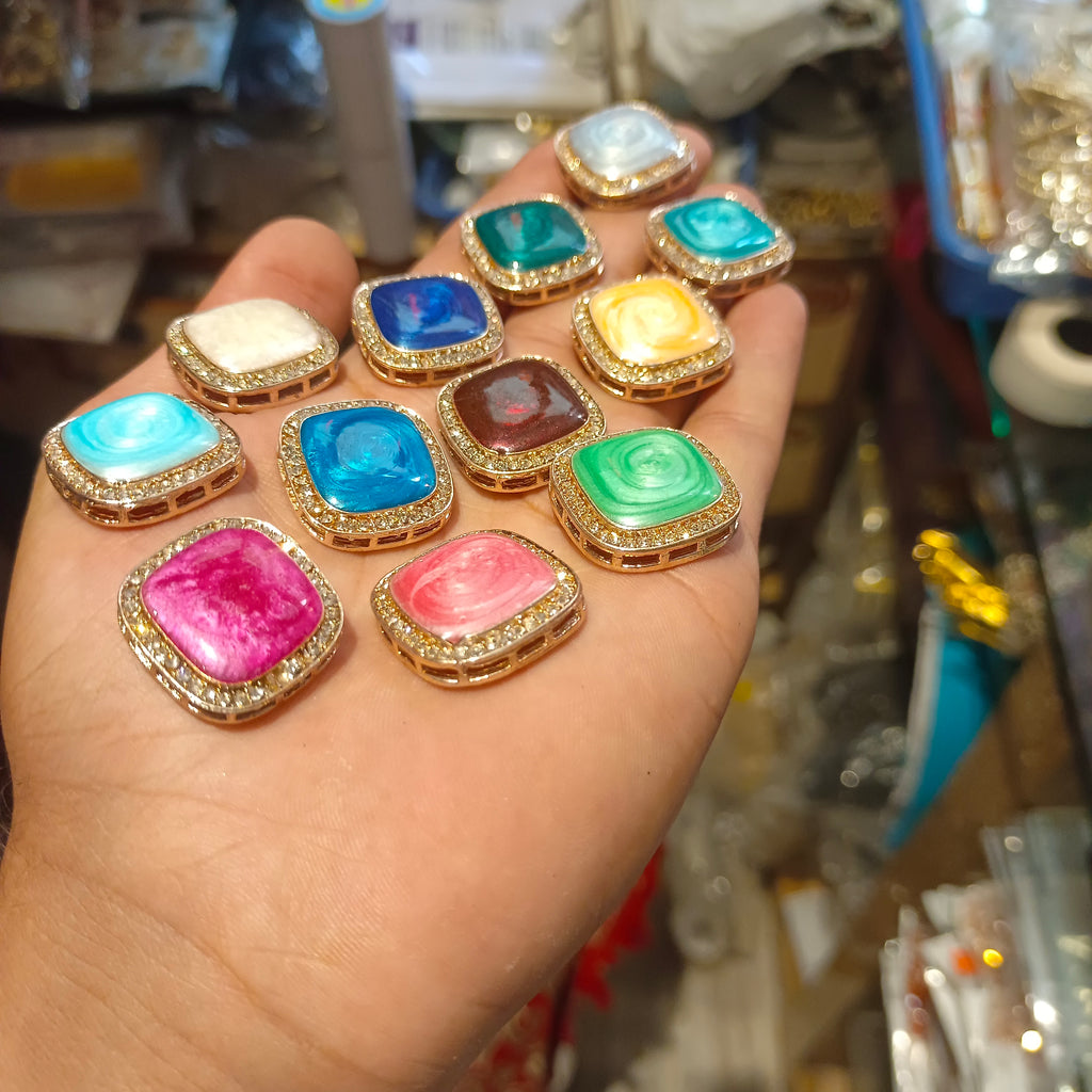 Ad kundan stone || 6 - 12 pcs packing ||