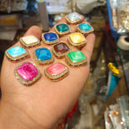 Ad kundan stone || 6 - 12 pcs packing ||