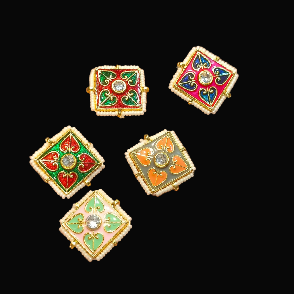 Meena ad kundan || 1 - 6 pcs packing ||