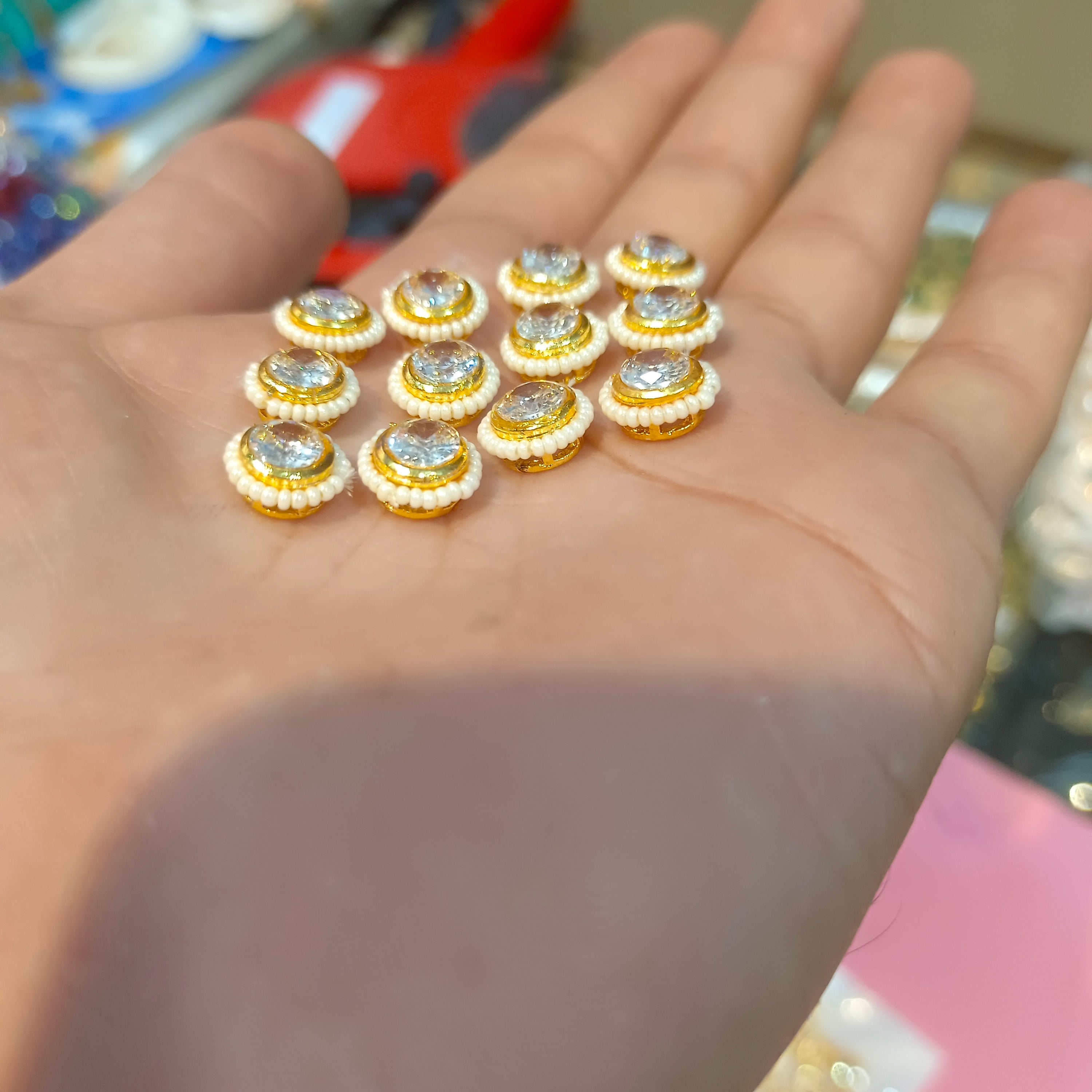 Ad stone kundan || 12 pcs packing  ||