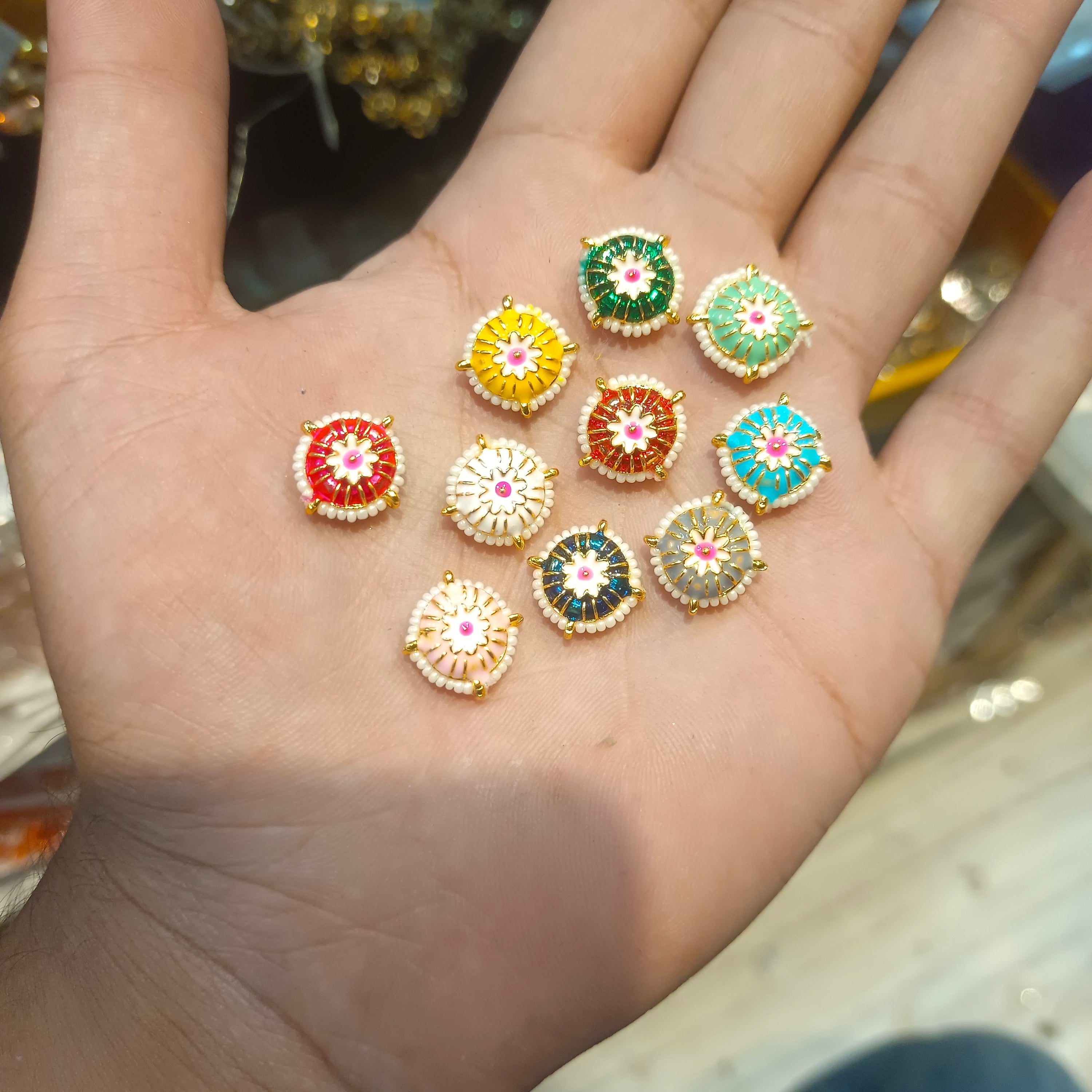 Meena kundan || 6 - 12 pcs packing ||