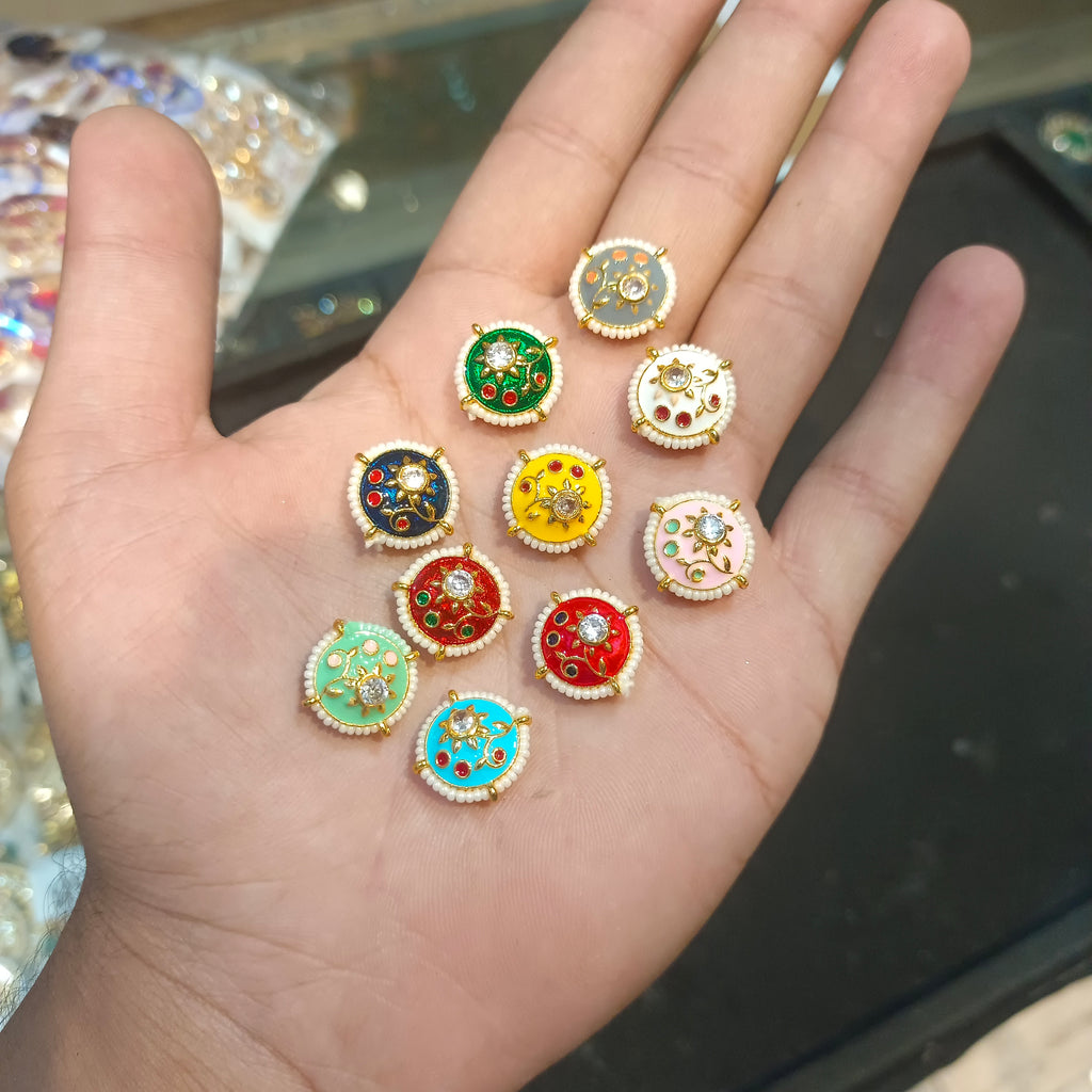 Meena ad kundan || 12 pcs packing ||