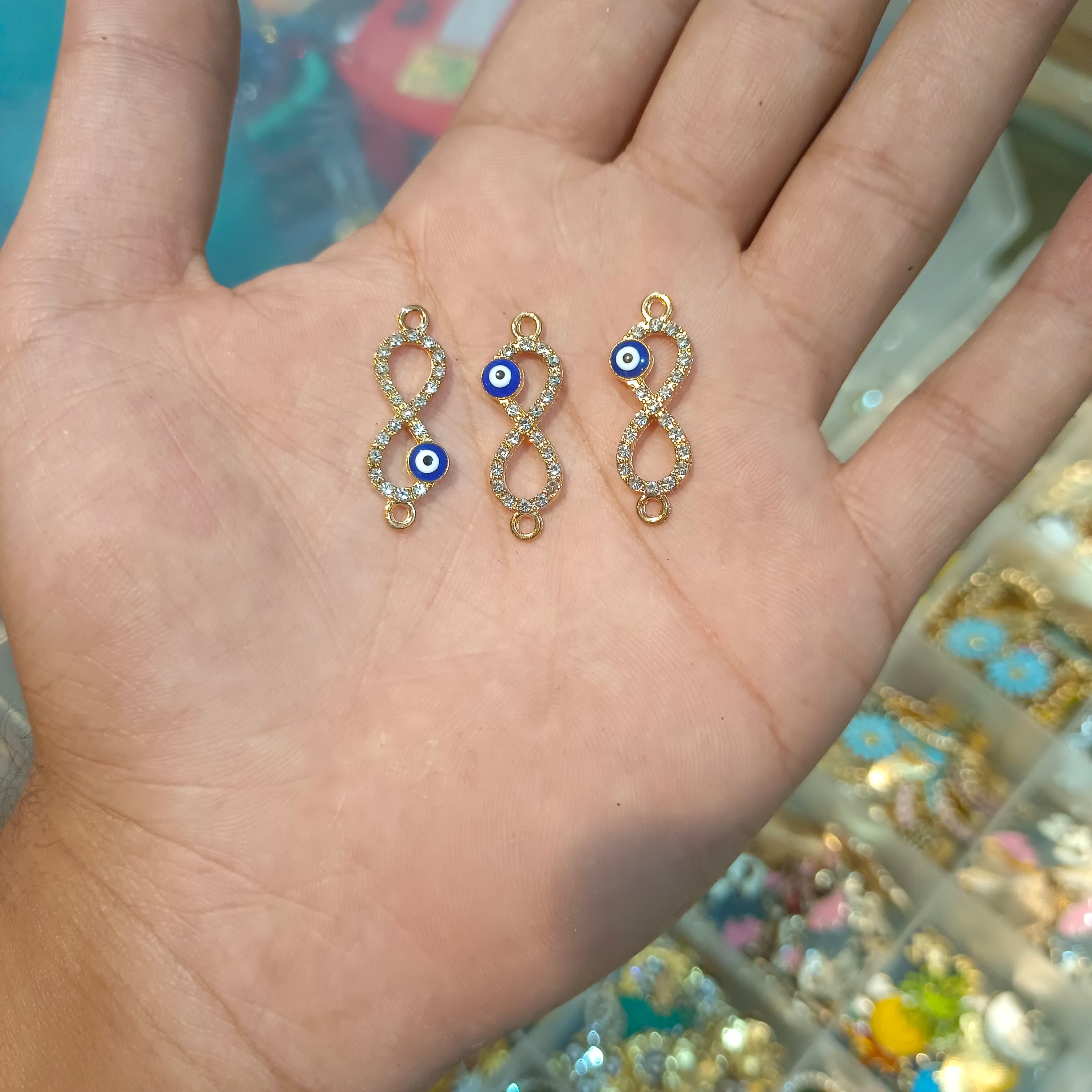 Evil eye charm || 6 pcs packing ||