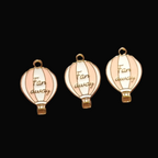 Hot air balloon enamel charm || 6 pcs packing ||