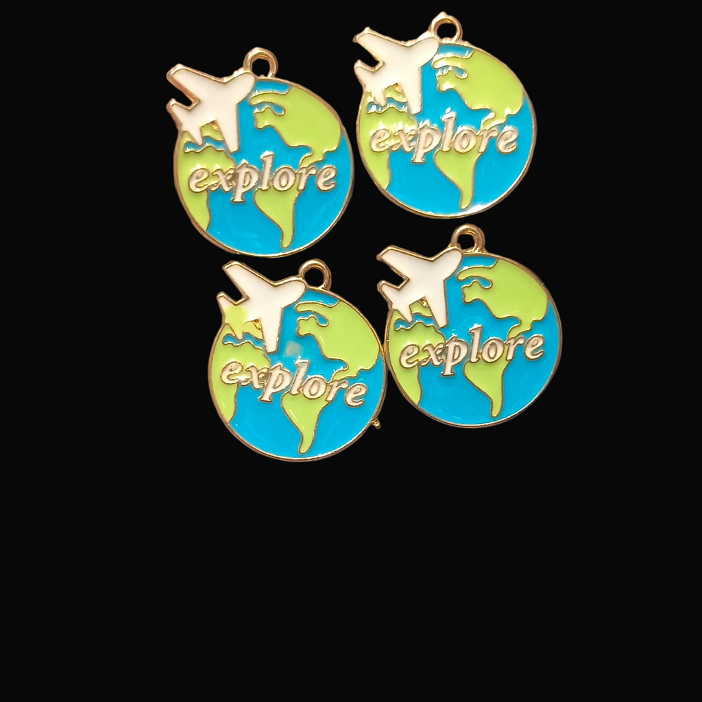 Explore enamel charm || 6 pcs packing ||