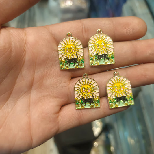 Enamel charm || 6 pcs packing ||