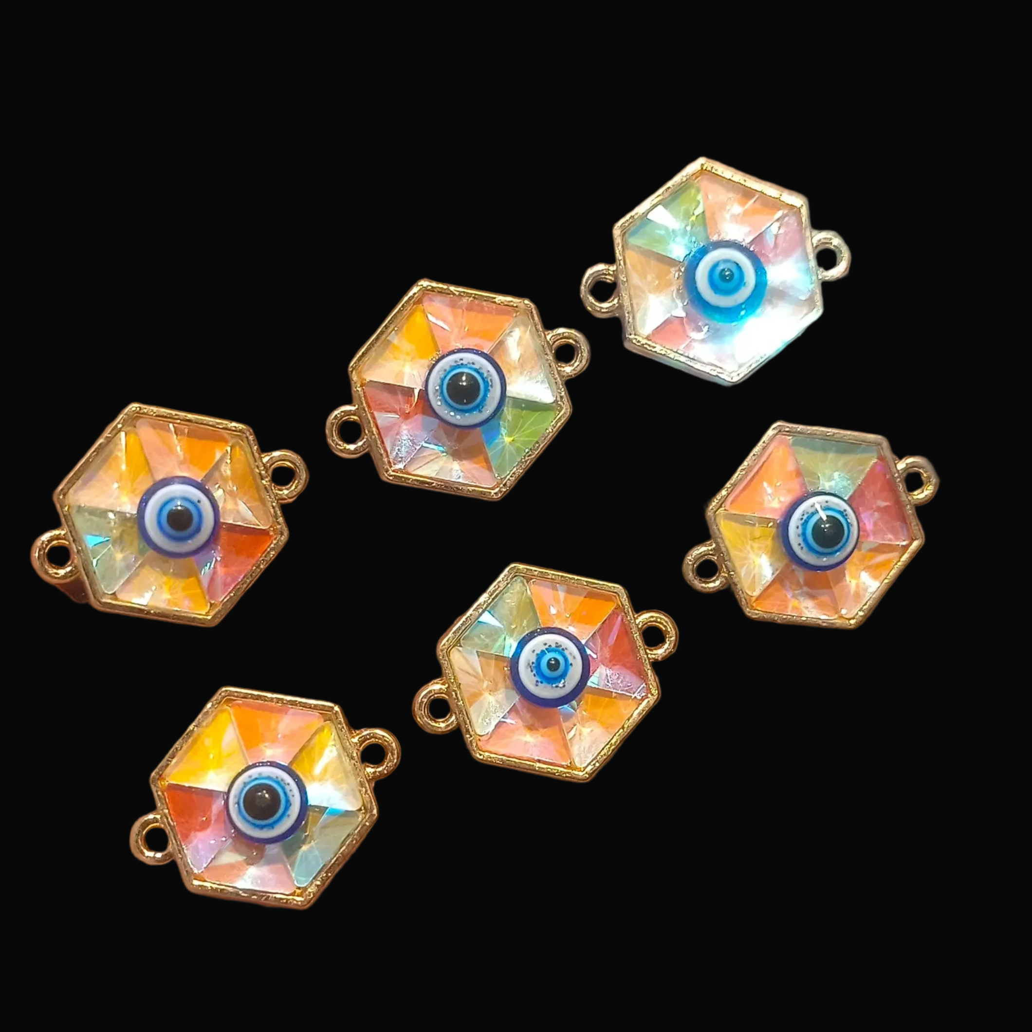 Evil eye charm || 6 pcs packing ||