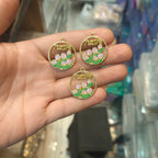 Tulip enamel charm || 6 pcs packing||