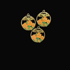 Tulip enamel charm || 6 pcs packing ||