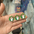 Panda enamel charm || 6 pcs packing ||