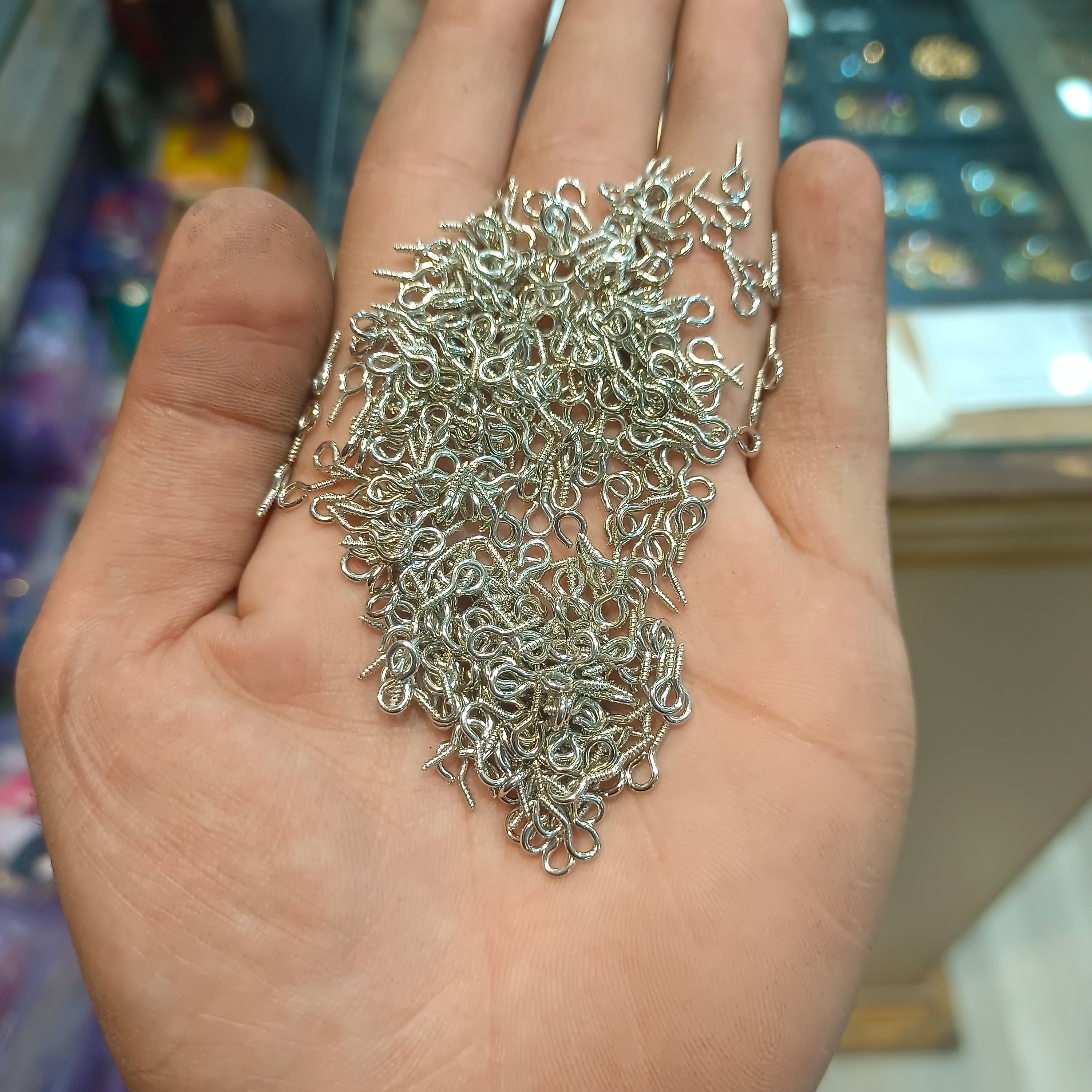 Jewellery screw || 100 pcs packing  || basic material || anti tarnish ||