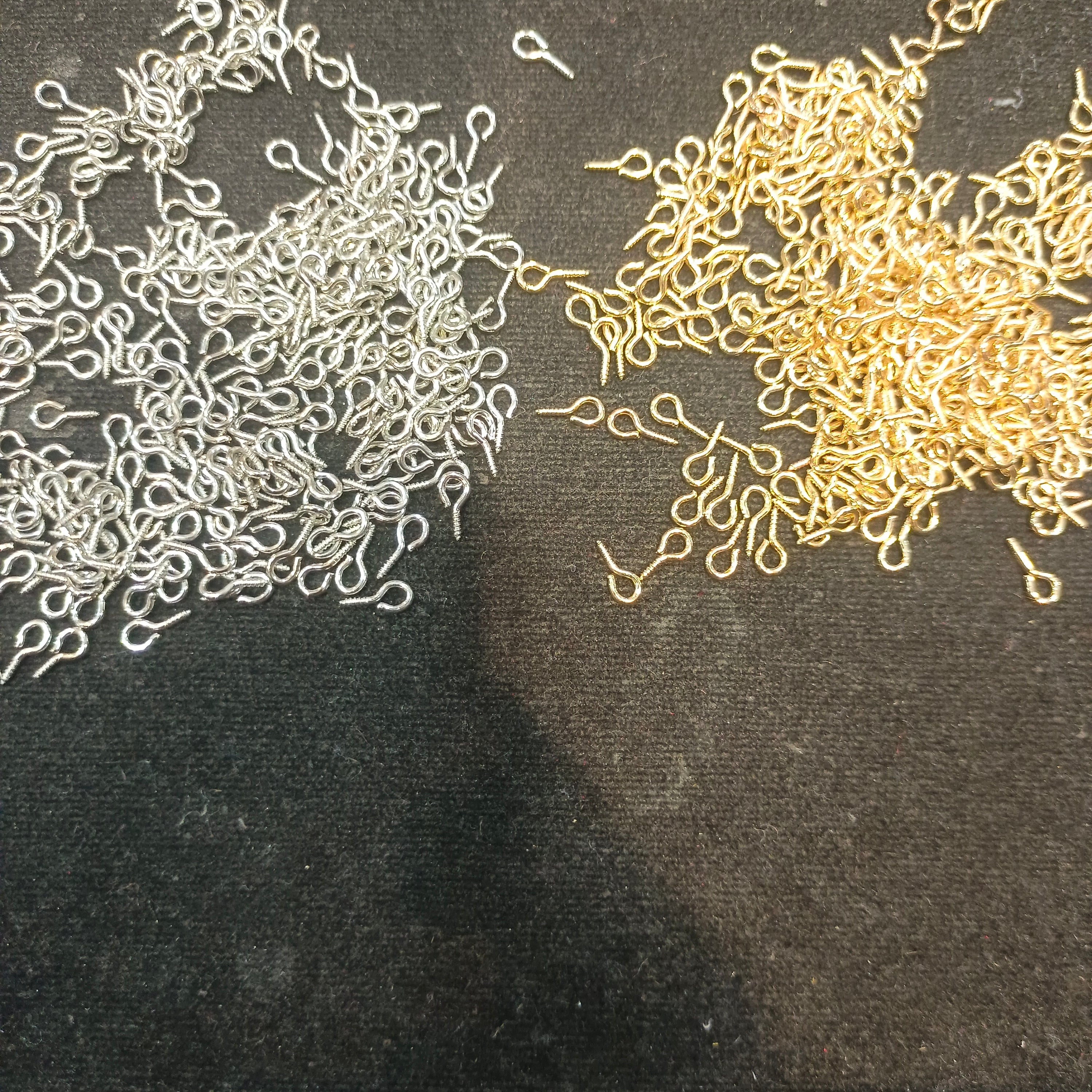 Jewellery screw || 100 pcs packing  || basic material || anti tarnish ||