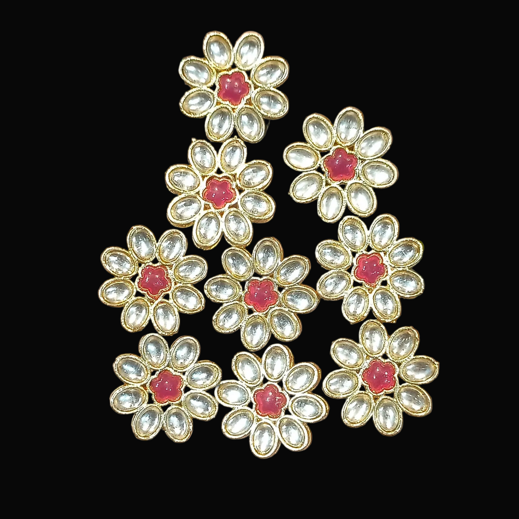 Jewellery Kundan || 12 pcs packing ||