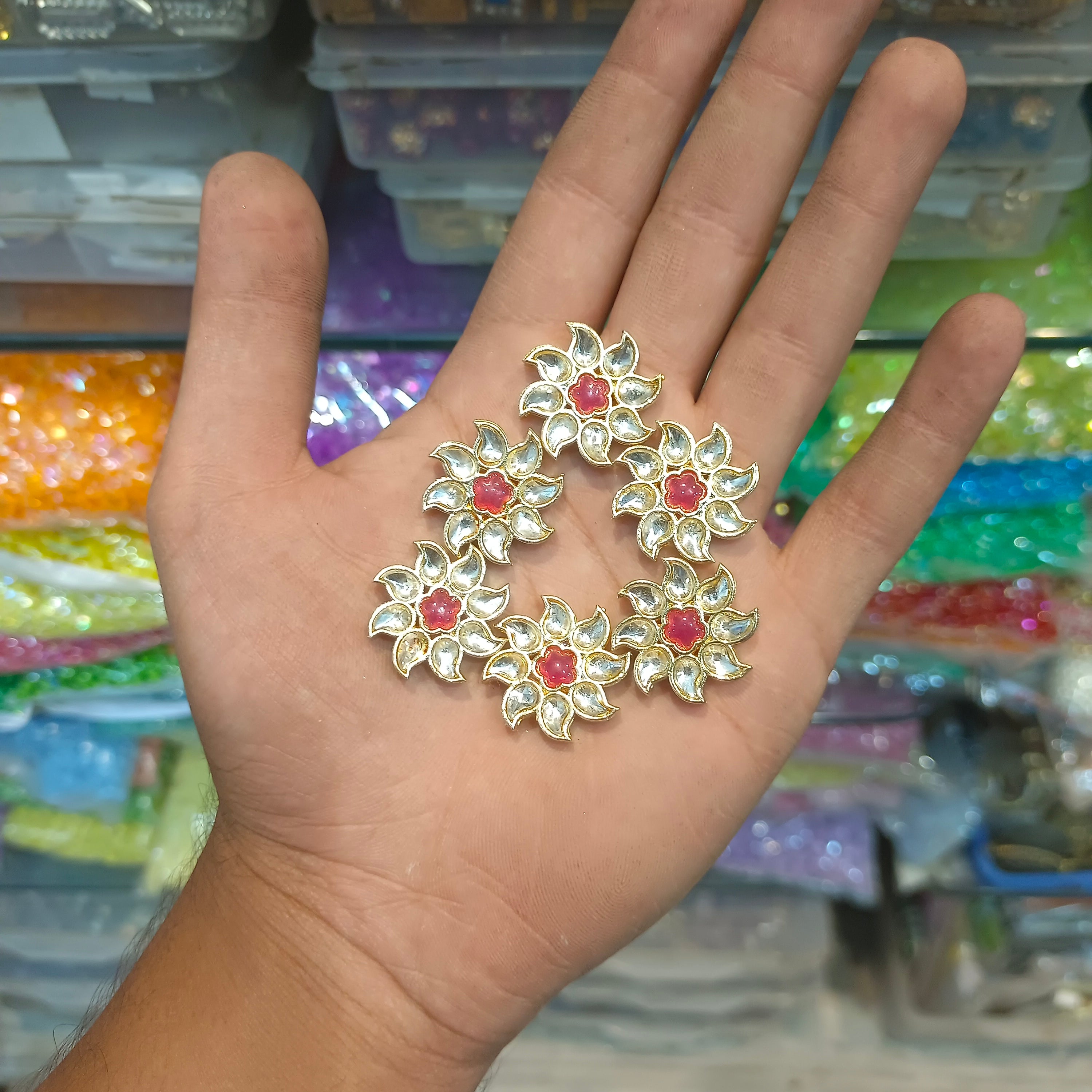 Jewellery Kundan || 12 pcs packing ||